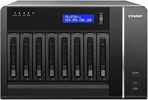 QNAP TVS-EC880-E3-8G-US Network Attached Storage NAS — main product image