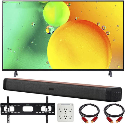 LG E2LG75NANO75UQA 75" 4K NanoCell LED TV Bundle