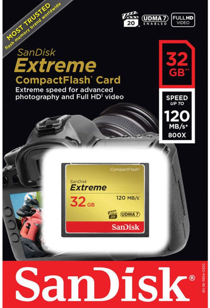 SanDisk SDCFXSB-032G-G46 32GB Extreme CF Card