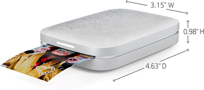 HP 1AS85A#B1H Sprocket 2x3" Portable Photo Printer, Luna Pearl