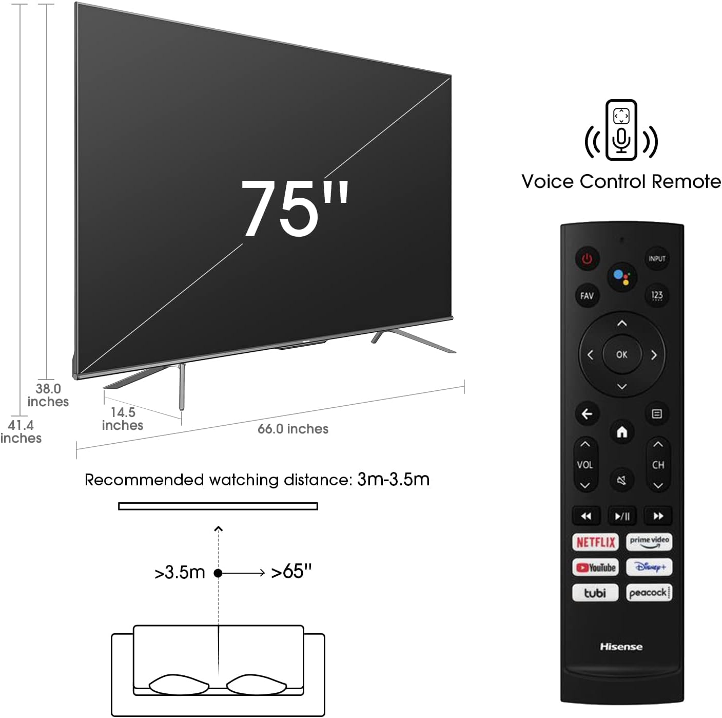 Hisense 75U7G 75" ULED 4K Android Smart TV