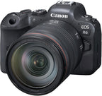 Canon 4082C012 EOS R6 - 24-105mm Lens + Accessories Bundle (Renewed)
