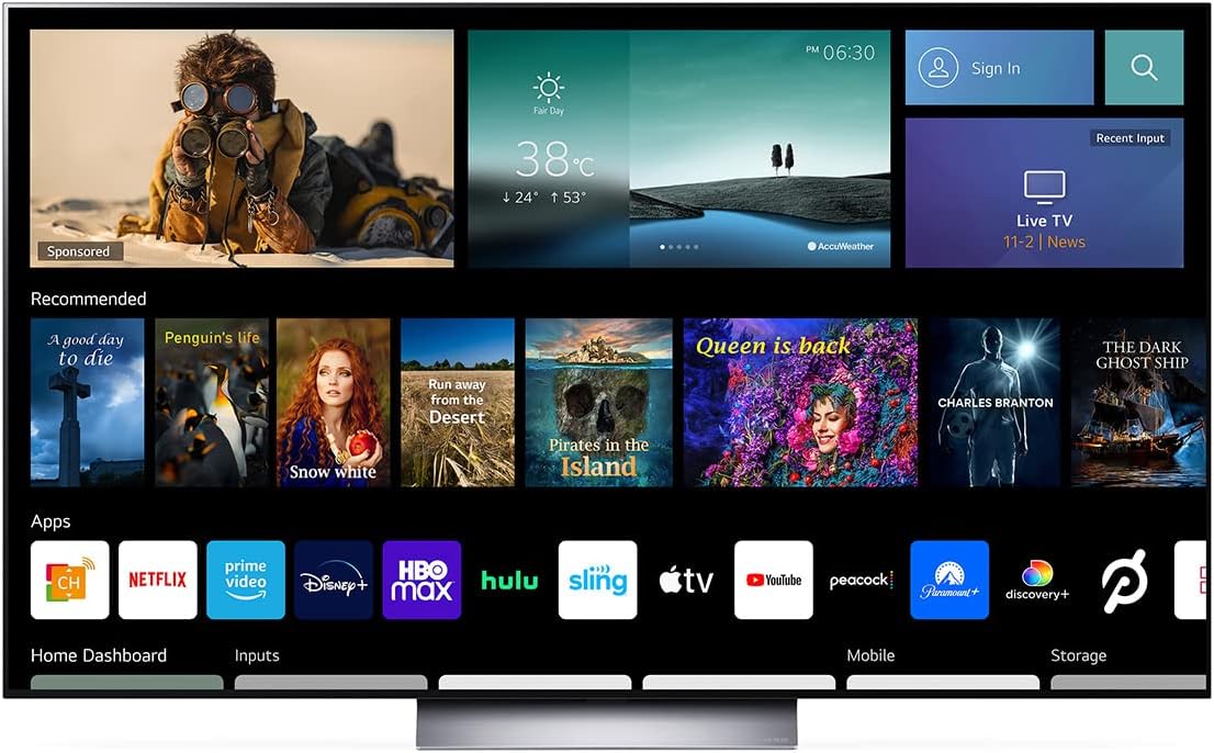 LG OLED83C2PUA 83-Inch C2 Series OLED evo 4K Smart TV