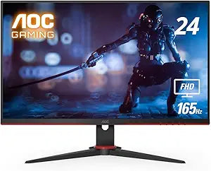 AOC 24G2SE 24" 165Hz Gaming Monitor - FreeSync, Console Ready