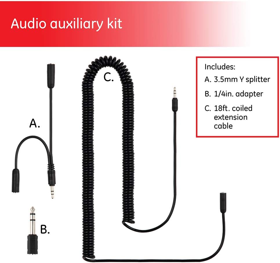 GE 31307 Universal Audio Extension Kit 18 Feet