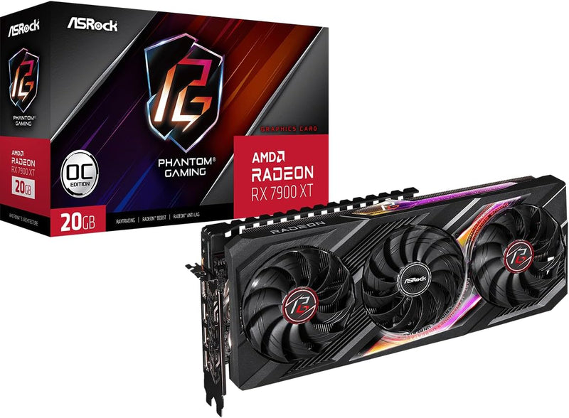 ASRock RX7900XT PG 20GO Radeon RX 7900 XT Phantom Gaming - 20GB GDDR6 — main product image