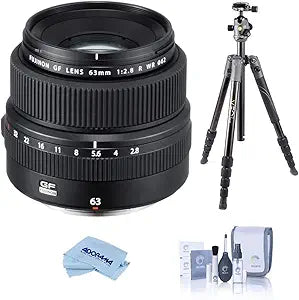 Fujifilm GF 63mm f/2.8 R WR Lens - Tripod Bundle