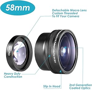 Neewer 10009031@@ 58mm Wide Angle Fisheye Lens