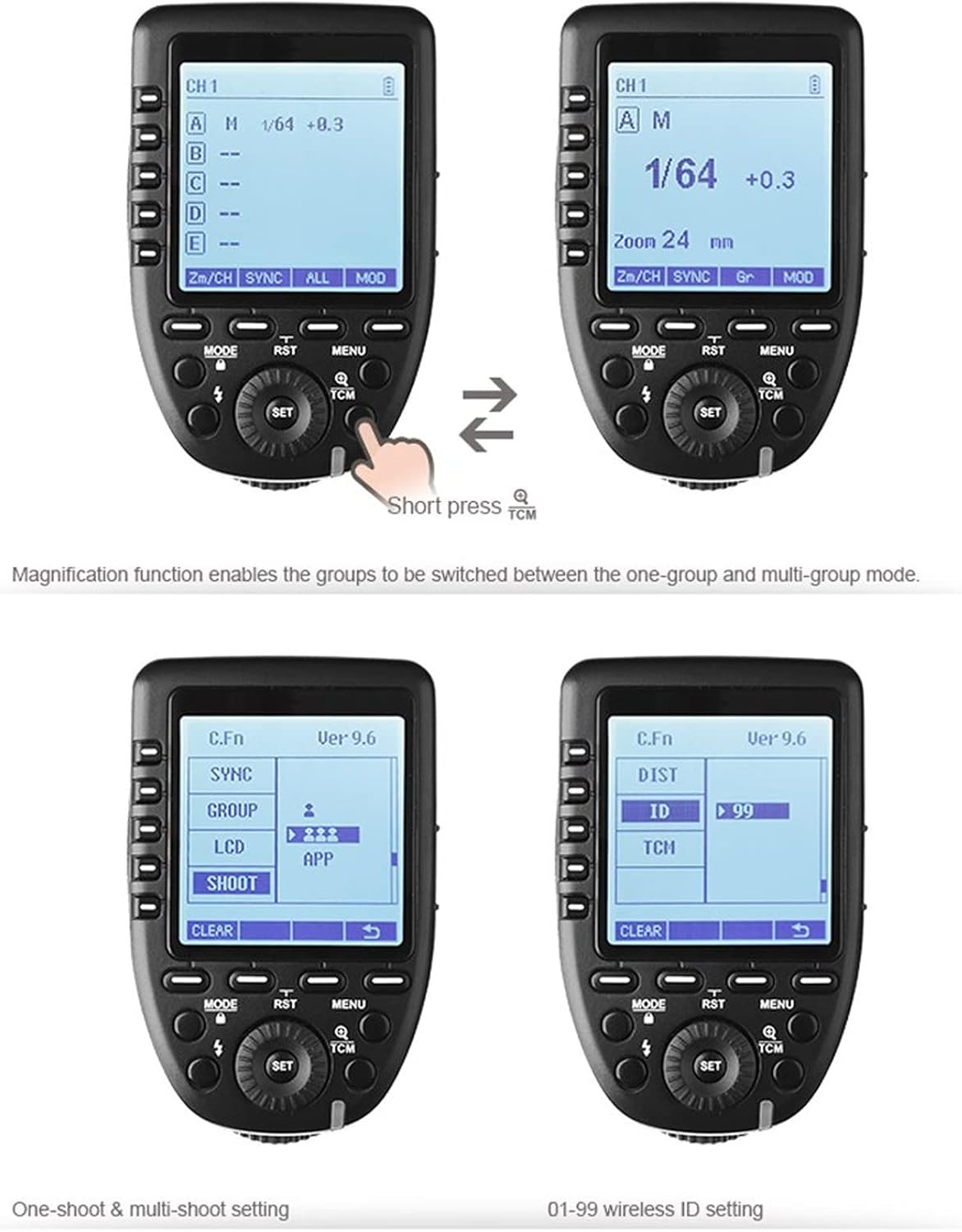 Godox Xpro-O TTL Wireless Flash Trigger for Olympus/Panasonic