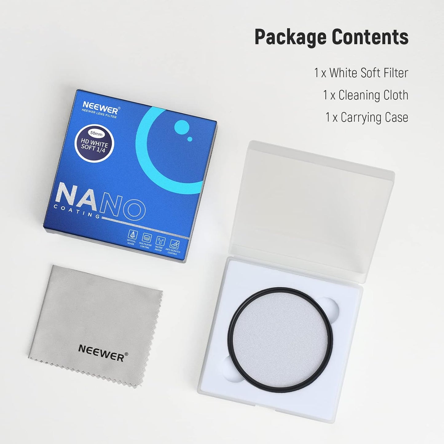 Neewer NW SERIES S 58mm Soft Diffusion Filter - Cinematic Portrait