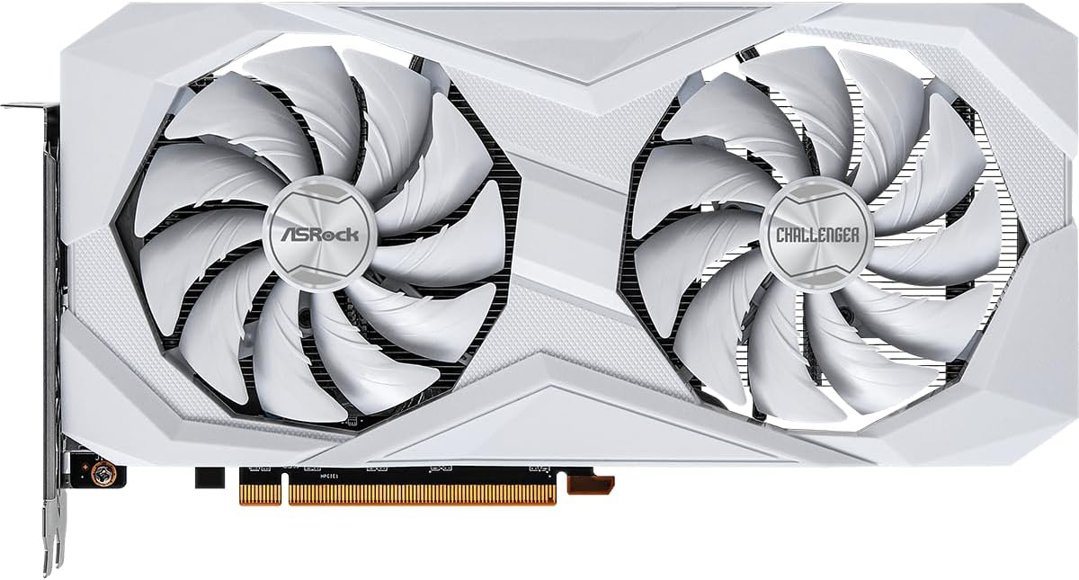 ASRock RX6600 CLW 8G Challenger White Graphics Card