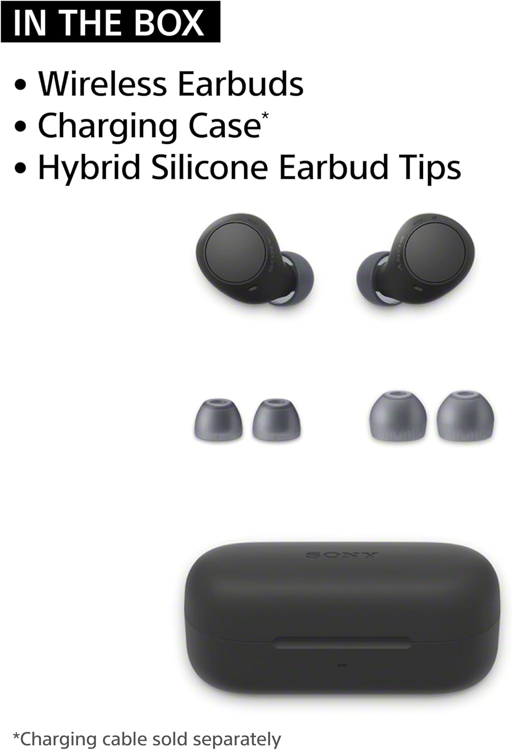 Sony WFC510/B5 Truly Wireless Bluetooth Earbuds Black