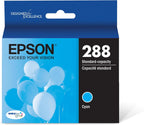 Epson T288220-S 288 DURABrite Cyan Standard Ink Cartridge