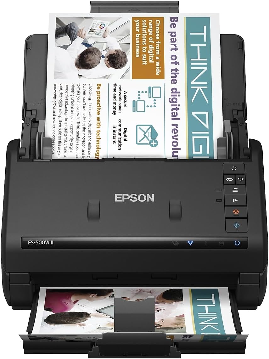 Epson ES-500W II Wireless Duplex Document Scanner