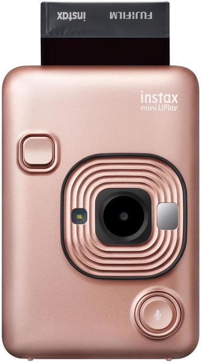 Fujifilm instax Mini LiPlay Blush Gold Instant Camera