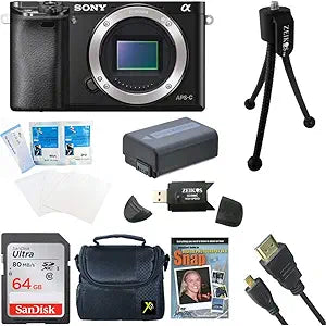 Sony Alpha a6000 Mirrorless Camera Body Bundle 24.3MP
