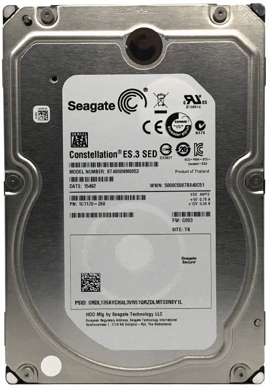Seagate Constellation ES.3 - 4TB SATA HDD, 7200RPM (Renewed)