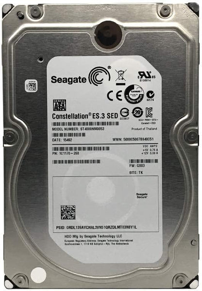 Seagate Constellation ES.3 - 4TB SATA HDD, 7200RPM (Renewed)