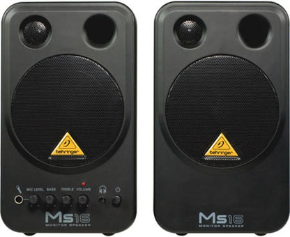 Behringer MS16 16-Watt Powered Studio Monitor System