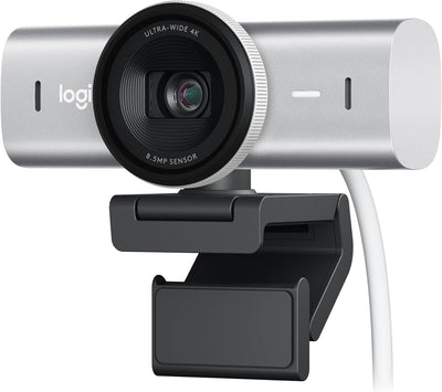 Logitech 960-001550 MX Brio Ultra HD 4K Streaming Webcam Pale Grey