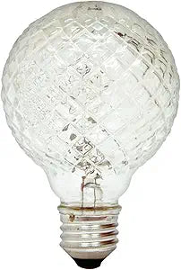 GE 16774 40-Watt Halogen G25 Faceted Vanity Light Bulb — main product image