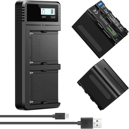 Neewer 10099654 Dual NP-F970 Battery Charger Kit