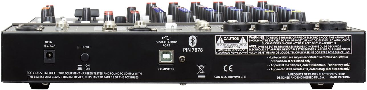 Peavey PV 10 AT 10-Channel Mixer Bluetooth Auto-Tune