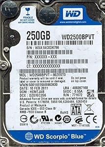 Western Digital WD2500BPVT-80ZEST0 250GB HDD — main product image