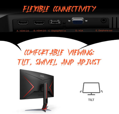 AOC C27G2 27" 165Hz Curved Gaming Monitor