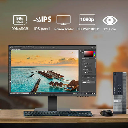 Dell Optiplex 7010 i7 Desktop PC 24" Monitor Bundle