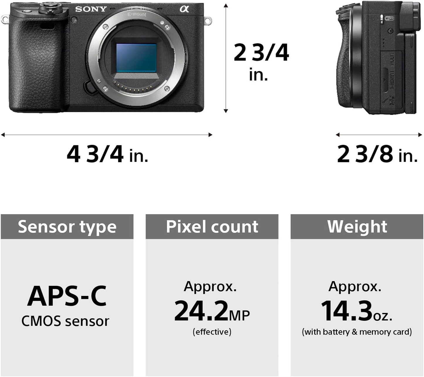 Sony a6400 4K Camera with Lenses Accessory Kit