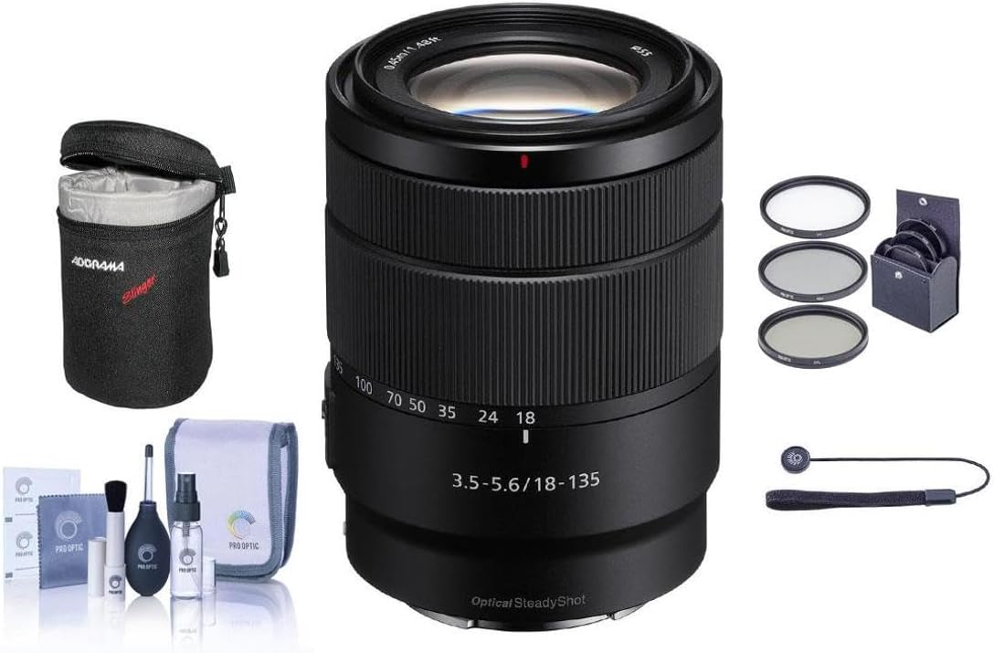 Sony 18-135mm OSS E-Mount Zoom Lens Bundle