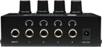 Mackie HM-4 4-Way Headphone Amplifier Bundle