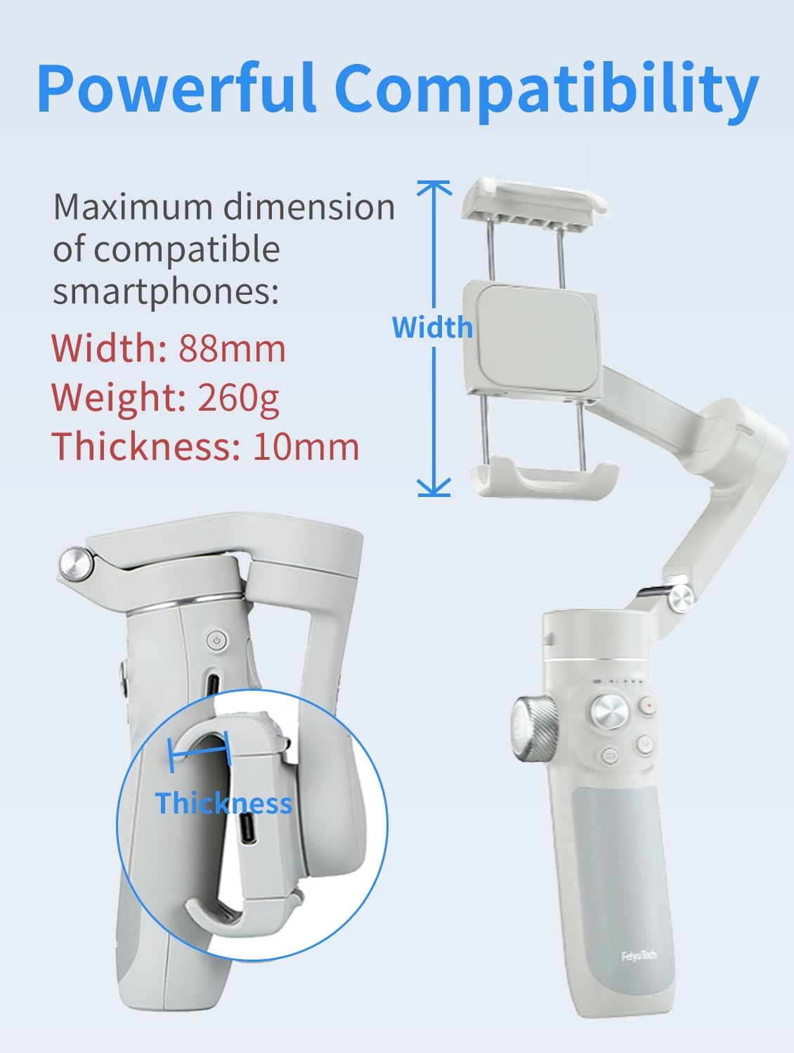FeiyuTech US-4SEJ-ZJ737 VB 4SE: Foldable Smartphone Gimbal