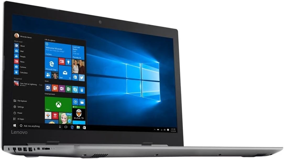 Lenovo 80XL035UUS IdeaPad 320: 15" Laptop, Windows 10, 4GB, SSD
