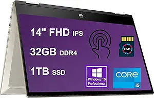 HP Pavilion X360 14" 2-in-1 Touch Laptop - 32GB, 1TB SSD