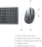 Dell KM7120W Wireless Keyboard and Mouse Combo Bluetooth 5.0
