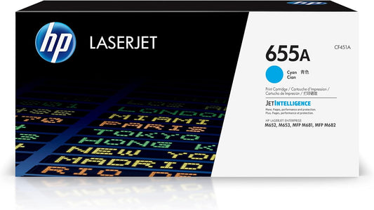 HP CF451A 655A Cyan LaserJet Toner Cartridge