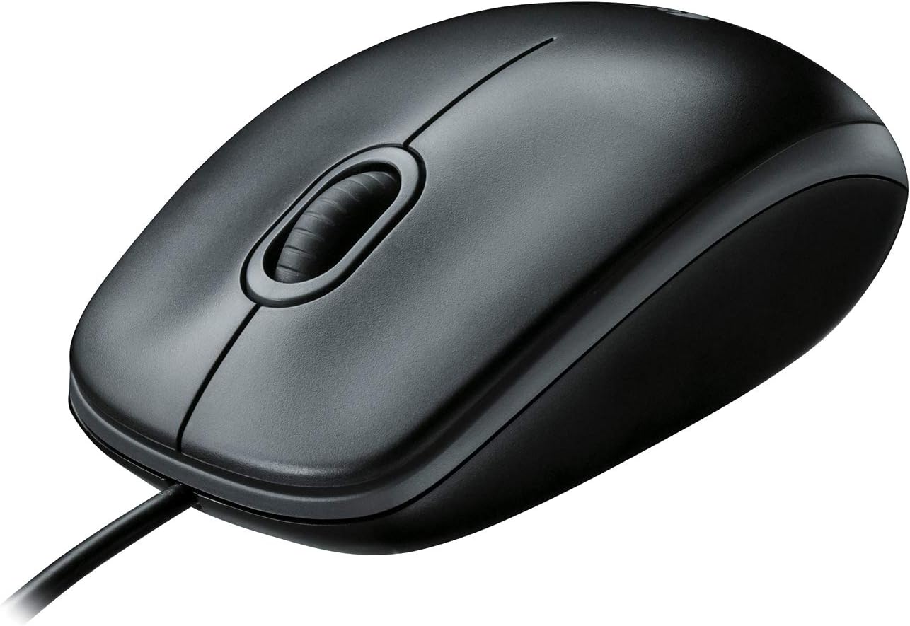 Logitech 910-001439 B100 Corded USB Mouse Black