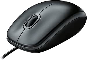 Logitech B100 910-001439 Corded USB Mouse - Black