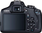 Canon 2000D Rebel T7 DSLR with 18-55mm 75-300mm Lens Bundle Renewed