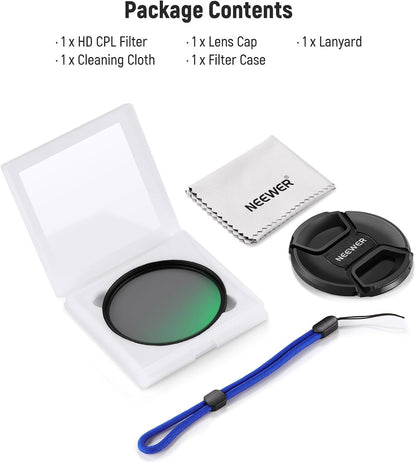 Neewer 10104876 58mm CPL Polarizing Filter Kit