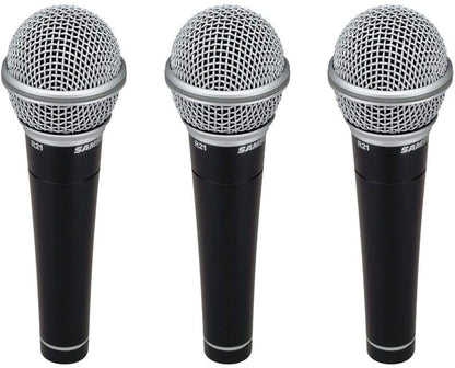 Samson SAM R21PACK Dynamic Vocal Microphone 3-Pack with Case