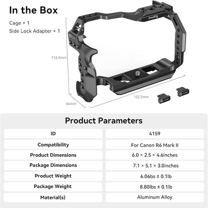 SmallRig 4159-CF-FBA-US R6 Mark II Camera Cage