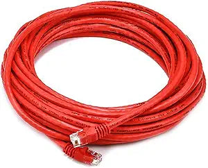 Monoprice 104998 Cat5e 30ft Red Ethernet Patch Cable — main product image