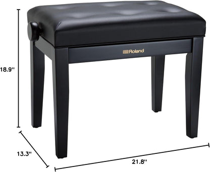Roland RPB-300BK Adjustable Satin Black Piano Bench