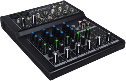 Mackie MIX8+(2)RCXFM20E-B 8-Channel Mixer Bundle