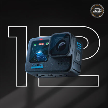 GoPro HERO12: Black 4K Camera Bundle with Battery & 128GB Card