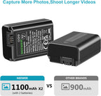 Neewer 10095058 NP-FW50 Battery Charger Dual Pack
