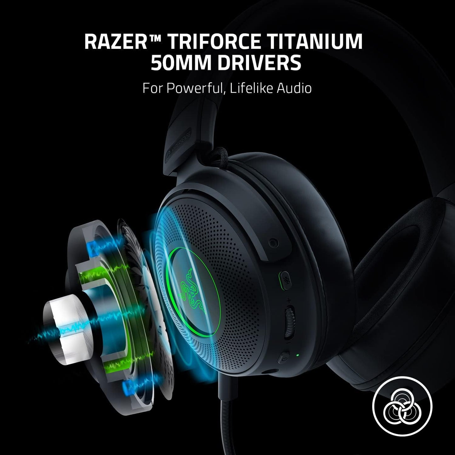 Razer Kraken V3 Pro: Wireless Haptic Gaming Headset (Renewed)